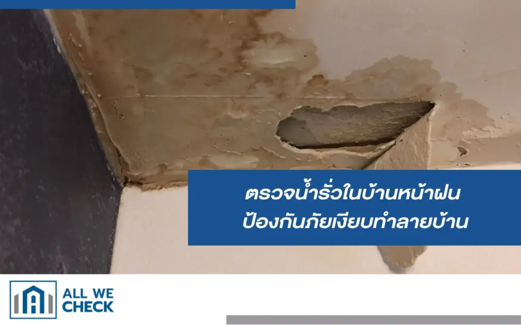 ตรวจน้ำรั่วในบ้านหน้าฝน